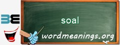 WordMeaning blackboard for soal